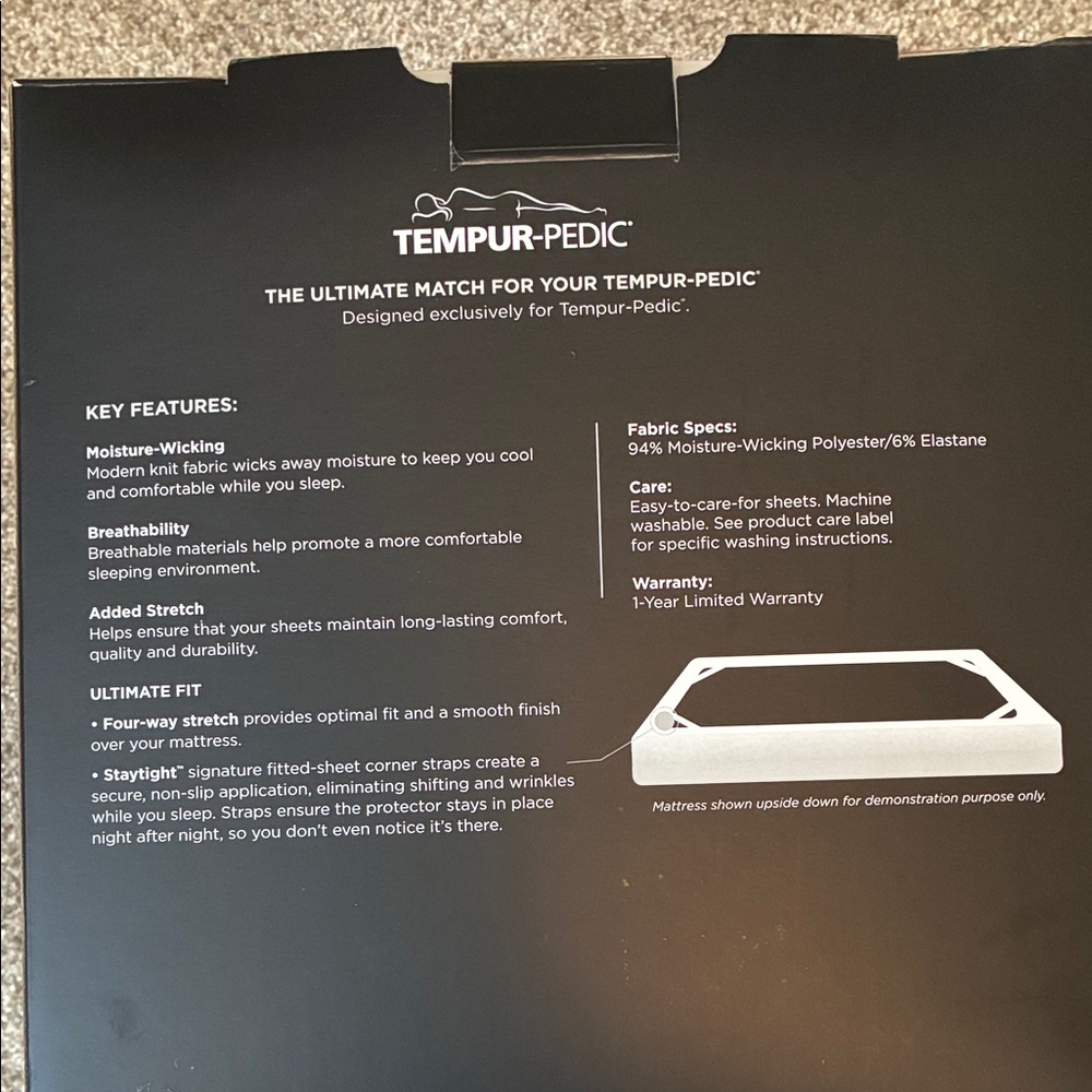 Tempur-Pedic TEMPUR-ProPerformance Sheet Set - White - Picture 3 of 3